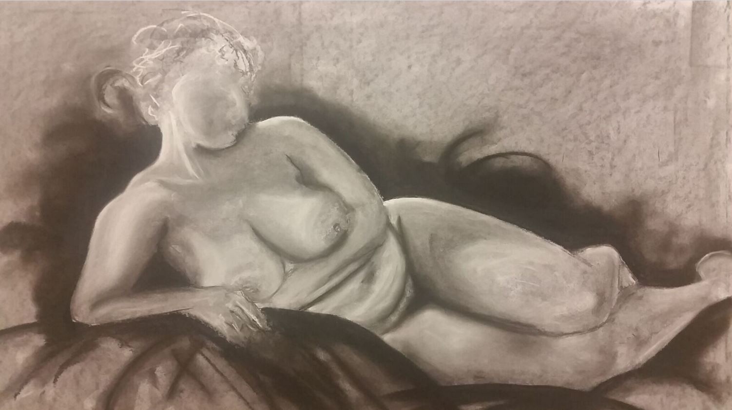 Ivana, charcoal on paper, March 2016