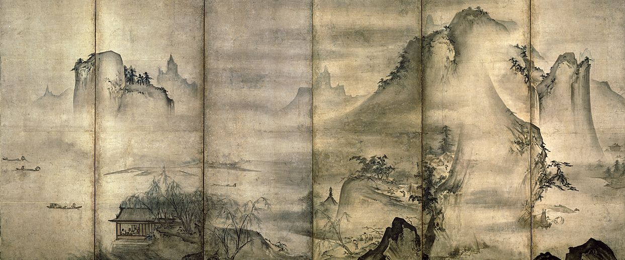 Landscape of the Four Seasons, Tensho Shubun, early 15th century